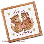 Lesley Teare Designs - Festive cats (6 christmas motifs), zoom 3 (Cross stitch chart)