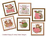 Lesley Teare Designs - Festive cats (6 christmas motifs), zoom 4 (Cross stitch chart)