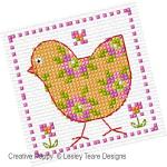 Lesley Teare Designs - Floral Cuties zoom 1 (cross stitch chart)