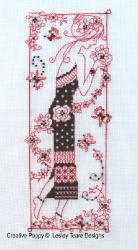 Lesley Teare Designs - Floral Blackwork Lady zoom 4