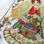 Lesley Teare Designs - Folk Art  Angel zoom 2 (cross stitch chart)