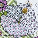 Lesley Teare Designs - Hibiscus and Hummingbird zoom 2