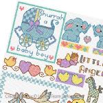 Lesley Teare Designs - Motifs for Baby Gifts zoom 1 (cross stitch chart)