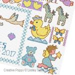 Lesley Teare Designs - Motifs for Baby Gifts zoom 2 (cross stitch chart)