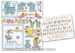 Lesley Teare Designs - Motifs for Baby Gifts zoom 5 (cross stitch chart)