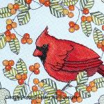 Lesley Teare Designs - Northern Cardinal in Autumn zoom 1