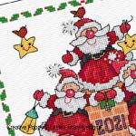 Lesley Teare Designs - Santa Delight, zoom 1 (Cross stitch chart)