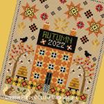 Lesley Teare Designs - Seasonal Sampler Autumn, zoom 3 (Cross stitch chart)