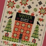 Lesley Teare Designs - Seasonal SamplerWinter, zoom 3 (Cross stitch chart)