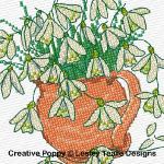Lesley Teare Designs - Snowdrop zoom 2 (cross stitch chart)