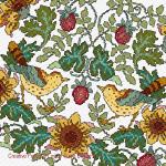 Lesley Teare Designs - Strawberry fair, zoom 1 (Cross stitch chart)