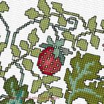 Lesley Teare Designs - Strawberry fair, zoom 4 (Cross stitch chart)