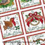 Lesley Teare Designs - Twelve Days of Christmas, zoom 3 (Cross stitch chart)