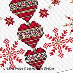 Lesley Teare Designs - Winter Sparkle! - Blackwork, zoom 2 (Cross stitch and Blackworkchart)