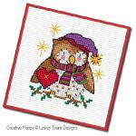 Lesley Teare Designs - Christmas Woodland Cuties, zoom 1 (Cross stitch chart)