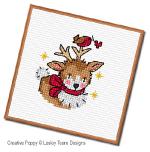 Lesley Teare Designs - Christmas Woodland Cuties, zoom 2 (Cross stitch chart)