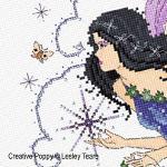 Lesley Teare Designs - Dusk Fairy zoom 1 (cross stitch chart)
