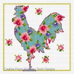 Lesley Teare Designs - Floral Animals zoom 1 (cross stitch chart)