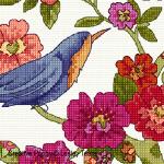 Lesley Teare Designs - Floral Tree zoom 1 (cross stitch chart)