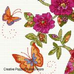 Lesley Teare Designs - Floral Tree zoom 2 (cross stitch chart)