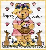 Lesley Teare Designs - Teddy Cards for Happy Occasions zoom 3 (cross stitch chart)
