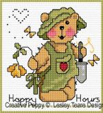 Lesley Teare Designs - Teddy cards for Boys zoom 2 (cross stitch chart)
