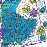 Lesley Teare Designs - Peacock Finery zoom 2 (cross stitch chart)
