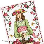 Lesley Teare Designs - Rose Girl zoom 1 (cross stitch chart)