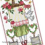 Lesley Teare Designs - Rose Girl zoom 2 (cross stitch chart)