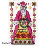 Lesley Teare Designs - Santa cards zoom 4 (cross stitch chart)