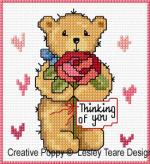 Lesley Teare Designs - Teddy Cards for Happy Occasions zoom 1 (cross stitch chart)