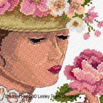 Lesley Teare Designs - Victorian Lady zoom 1 (cross stitch chart)
