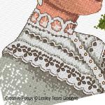 Lesley Teare Designs - Victorian Lady zoom 3 (cross stitch chart)