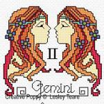 Lesley Teare Designs - Zodiac Signs zoom 2 (cross stitch chart)