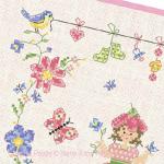 Marie-Anne Rethoret-Melin - Garden Baby Girl zoom 2 (cross stitch chart)