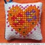 Scissor case & scissor fob - Sunny Colors - cross stitch pattern - by Marie-Anne Réthoret-Mélin (zoom 1)