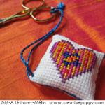 Scissor case & scissor fob - Sunny Colors - cross stitch pattern - by Marie-Anne Réthoret-Mélin (zoom 2)