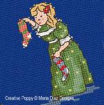 Maria Diaz - Victorian Christmas Children zoom 5 (cross stitch chart)