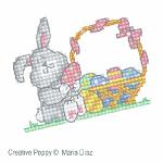 Maria Diaz - Easter Chick & Bunny zoom 4 (cross stitch chart)