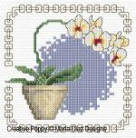 Orchids, designed by Maria Diaz - Cross stitch pattern chart (zoom1)