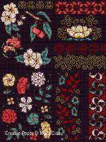 Maria Diaz - Oriental Florals zoom 1 (cross stitch chart)