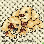 Puppy Love Cross stitch Mini motifs, designed by Maria Diaz - pattern chart (zoom 4)
