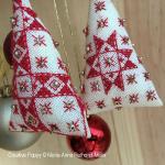 Marie-Anne Réthoret-Mélin - Miniature Christmas Cones (set of 3 hanging ornaments), zoom 2 (chart)