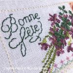 Monique Bonnin - Sweet Violets (With Love), zoom 4 (Cross stitch chart)