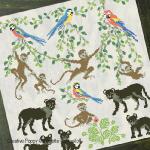 Perrette Samouiloff - Animals in the Jungle, zoom 1 (Cross stitchchart)