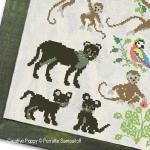 Perrette Samouiloff - Animals in the Jungle, zoom 3 (Cross stitchchart)