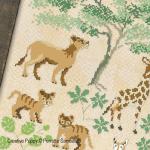 Perrette Samouiloff - Animals in the Savannah, zoom 3 (Cross stitchchart)