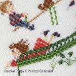 Perrette Samouiloff - The Big Playground Slide, zoom 1 (Cross stitch chart)