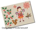 Perrette Samouiloff - Children\'s Christmas - 3 motifs zoom 2 (cross stitch chart)