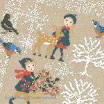 Perrette Samouiloff - Frost in the forest, zoom 1 (Cross stitch chart)